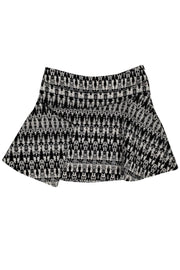 Current Boutique-Derek Lam 10 Crosby - White & Black Tweed Skirt Sz 8