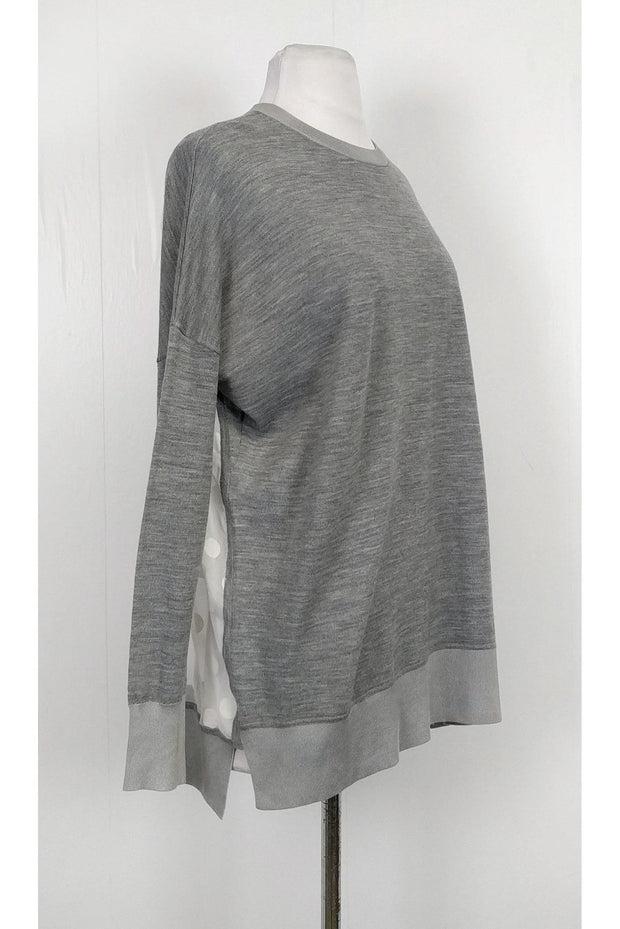 Current Boutique-Derek Lam - Grey Polka Dot Sweater Sz P