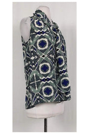 Current Boutique-Derek Lam - Patterned Tank w/ Fabric Tie Sz 6