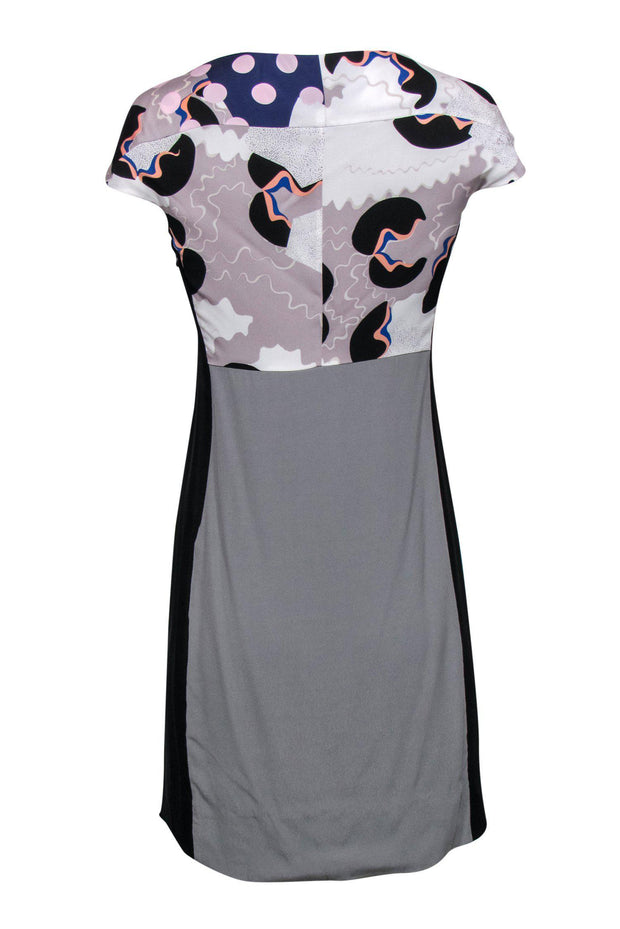 Current Boutique-Diane von Furstenberg - Abstract Print Silk Cap Sleeve Dress Sz 6