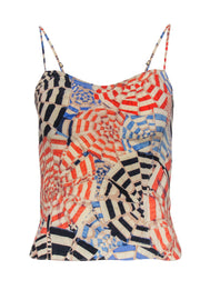 Current Boutique-Diane von Furstenberg - Beach Umbrella Printed Silk Camisole Sz XS