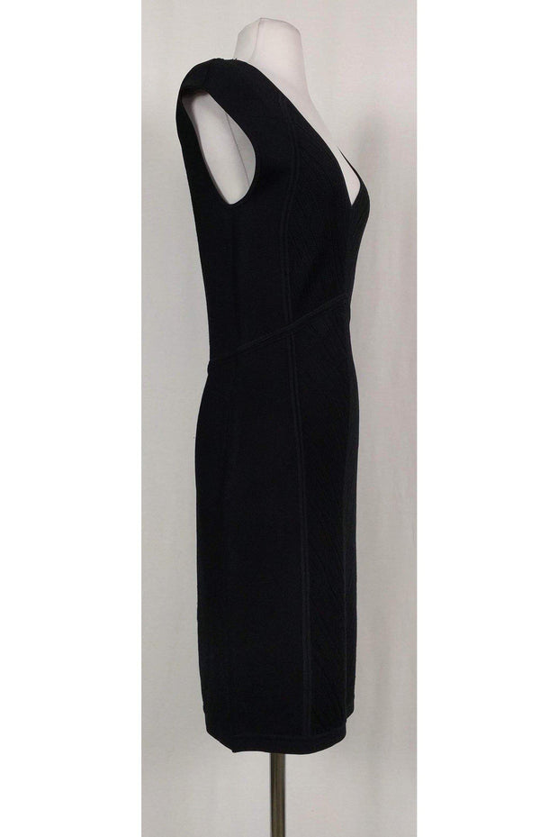 Current Boutique-Diane von Furstenberg - Black Cressida Bodycon Dress Sz M