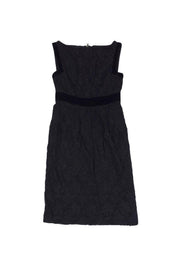 Current Boutique-Diane von Furstenberg - Black Floral Mesh Dress Sz 4