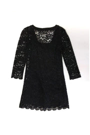 Current Boutique-Diane von Furstenberg - Black Lace Dress Sz 2