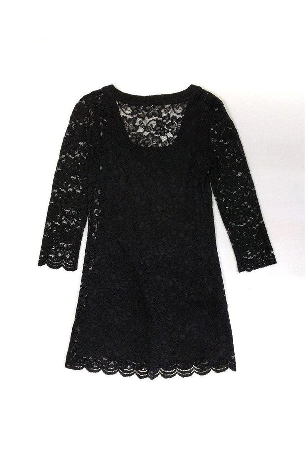 Current Boutique-Diane von Furstenberg - Black Lace Dress Sz 2