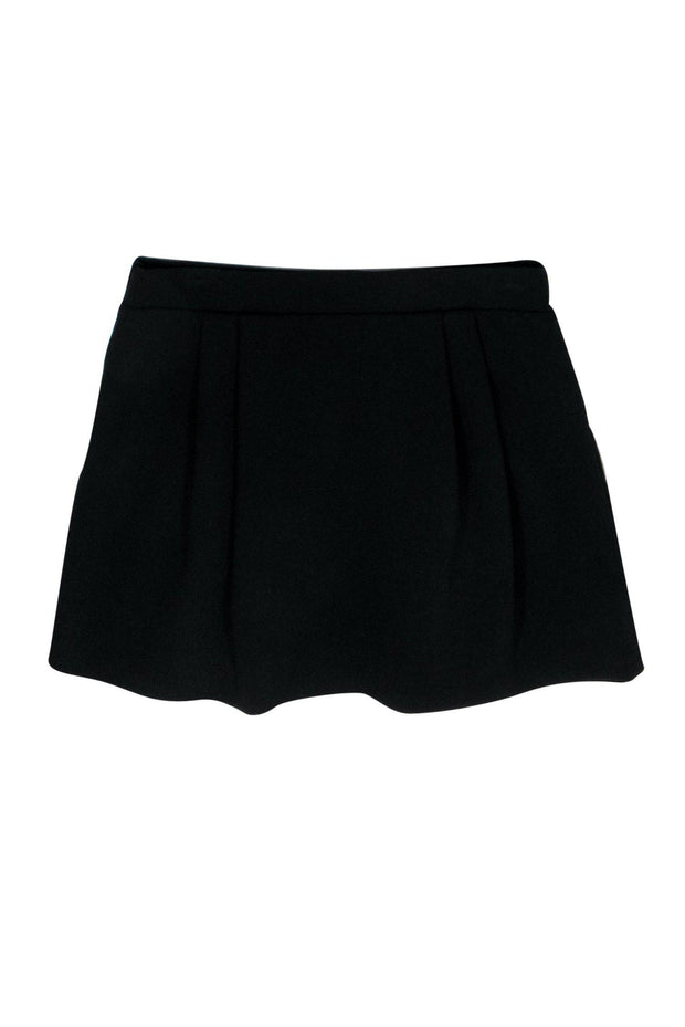 Current Boutique-Diane von Furstenberg - Black Pleated Miniskirt Sz 2