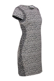 Current Boutique-Diane von Furstenberg - Black & White A-Line Dress w/ Cap Sleeves Sz 10