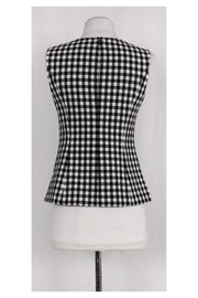 Current Boutique-Diane von Furstenberg - Black & White Gingham Top Sz 0