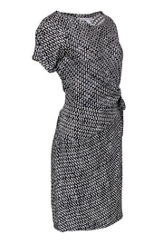 Current Boutique-Diane von Furstenberg - Black & White Print Wrap Dress Sz 8