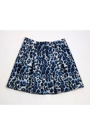 Current Boutique-Diane von Furstenberg - Blue Cheetah Skirt Sz 12