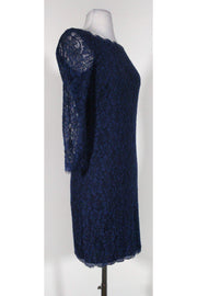 Current Boutique-Diane von Furstenberg - Blue Zarita Lace Dress Sz 6