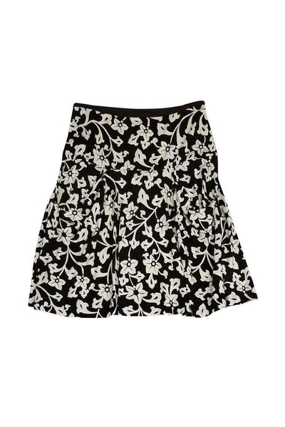 Current Boutique-Diane von Furstenberg - Brown & Cream Printed Skirt Sz 4