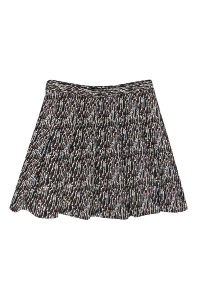 Current Boutique-Diane von Furstenberg - Brown Pleated Knit Skirt Sz 8