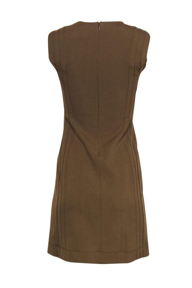 Current Boutique-Diane von Furstenberg - Brown Princess Seamed Sheath Dress Sz 2