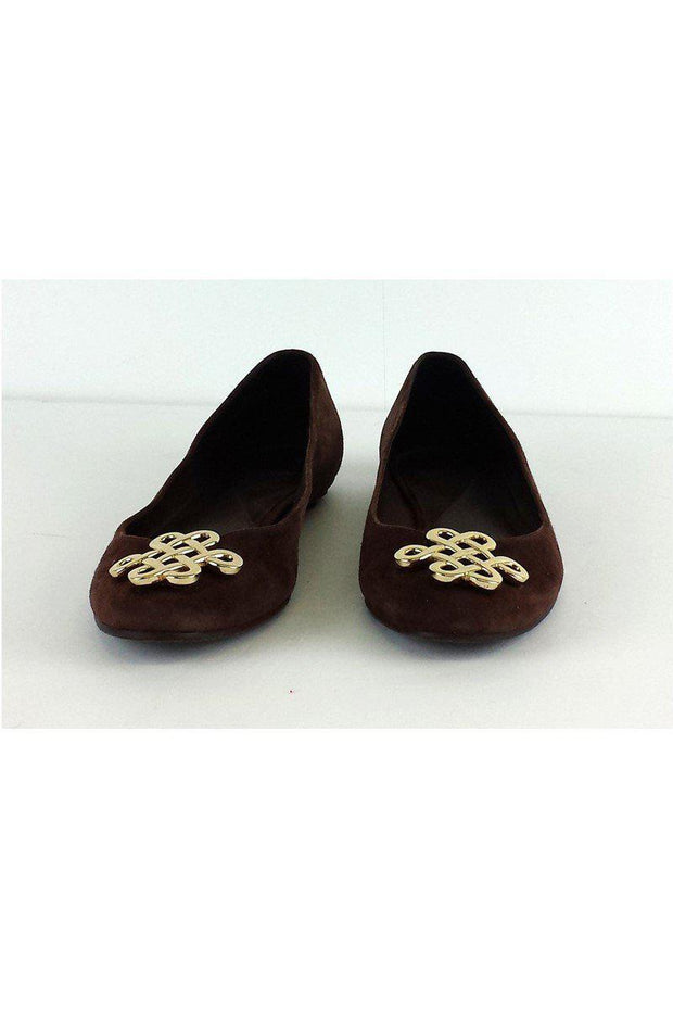 Current Boutique-Diane von Furstenberg - Brown Suede Flats Sz 6.5