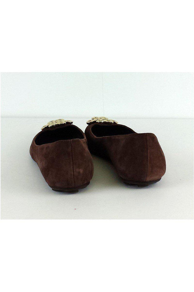 Current Boutique-Diane von Furstenberg - Brown Suede Flats Sz 6.5