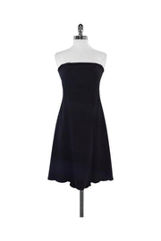 Current Boutique-Diane von Furstenberg - Charcoal Strapless Dress Sz 8