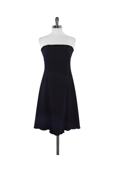 Current Boutique-Diane von Furstenberg - Charcoal Strapless Dress Sz 8