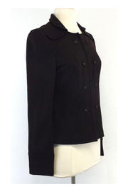 Current Boutique-Diane von Furstenberg - Chocolate Brown Jacket Sz 10