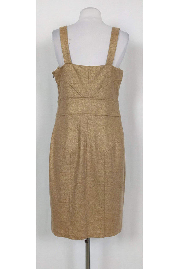 Current Boutique-Diane von Furstenberg - Gold Wool Blend Dress Sz 12