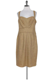 Current Boutique-Diane von Furstenberg - Gold Wool Blend Dress Sz 12