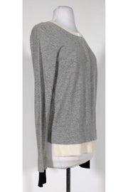 Current Boutique-Diane von Furstenberg - Grey Snap Button Cardigan Sz S