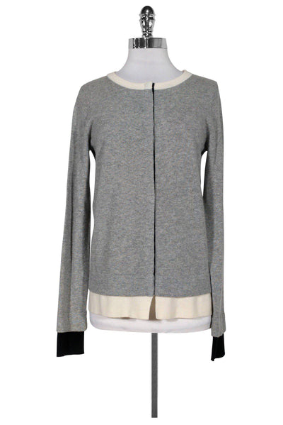 Current Boutique-Diane von Furstenberg - Grey Snap Button Cardigan Sz S