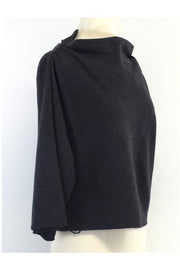 Current Boutique-Diane von Furstenberg - Grey Wool Cowl Neck Sweater Sz 6