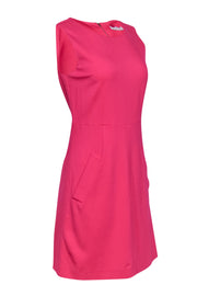 Current Boutique-Diane von Furstenberg - Hot Pink Sheath Dress w/ Pockets Sz 8