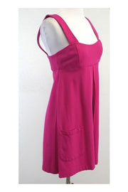 Current Boutique-Diane von Furstenberg - Hot Pink Sleeveless Dress Sz 6