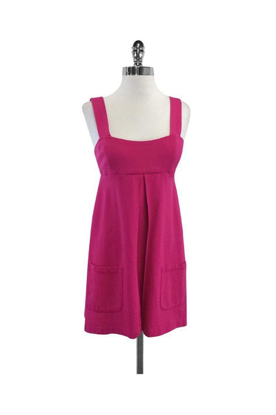 Current Boutique-Diane von Furstenberg - Hot Pink Sleeveless Dress Sz 6