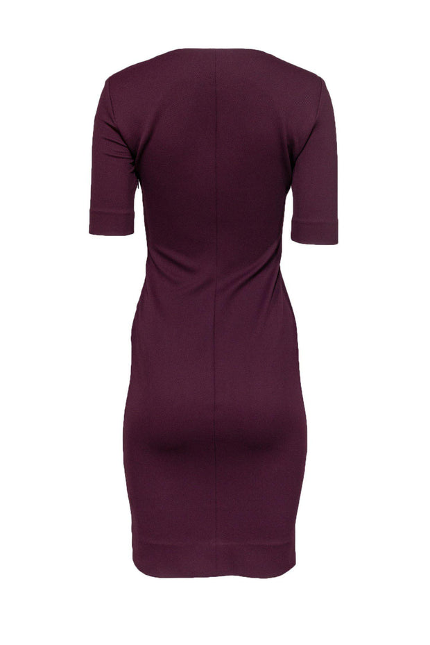 Current Boutique-Diane von Furstenberg - Maroon Bodycon Dress Sz 0