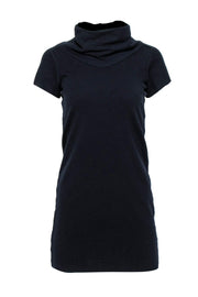 Current Boutique-Diane von Furstenberg - Navy Wool Turtleneck Dress Sz 10