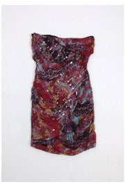 Current Boutique-Diane von Furstenberg - Printed Strapless Dress Sz 2