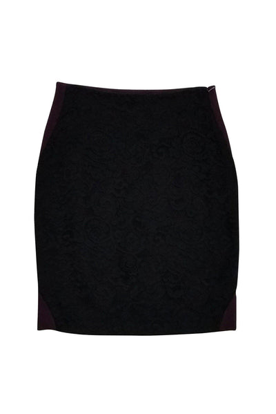 Current Boutique-Diane von Furstenberg - Purple Lace Pencil Skirt Sz 6