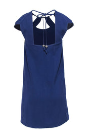 Current Boutique-Diane von Furstenberg - Purple Shift Dress w/ Caged Cutouts Sz 14