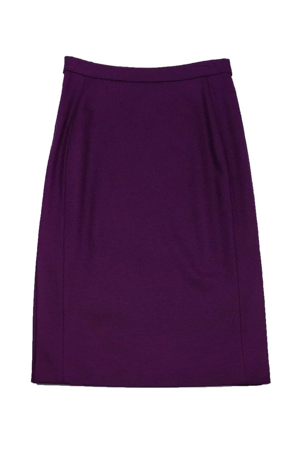 Current Boutique-Diane von Furstenberg - Purple Wool Pencil Skirt Sz 8