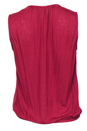 Current Boutique-Diane von Furstenberg - Red Cross-Front V-Neck Tank Sz P