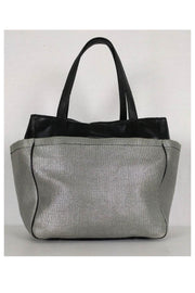 Current Boutique-Diane von Furstenberg - Silver & Black Satchel