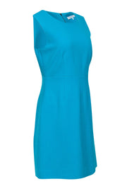 Current Boutique-Diane von Furstenberg - Turquoise Sleeveless Sheath Dress Sz 8