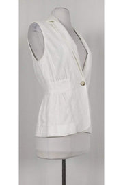 Current Boutique-Diane von Furstenberg - White Gavyn Vest Sz 4