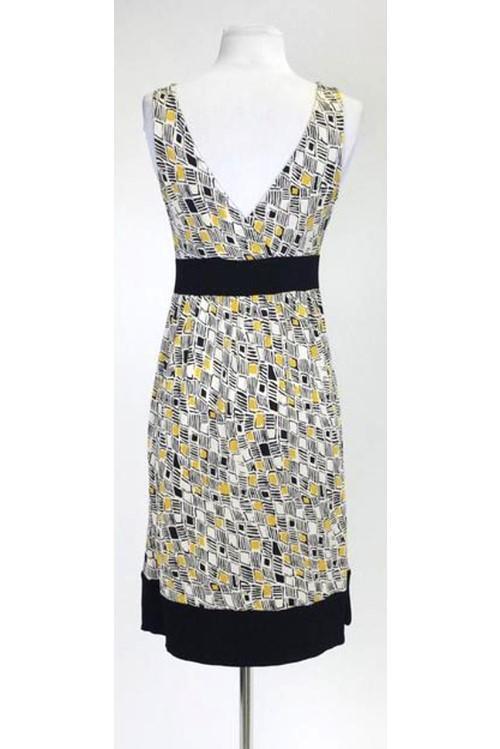 Current Boutique-Diane von Furstenberg - Yellow & Black Tank Dress Sz 0