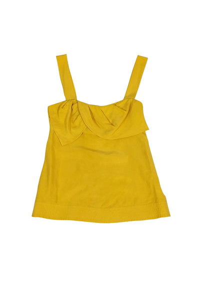 Current Boutique-Diane von Furstenberg - Yellow Square Neck Tank Sz 0