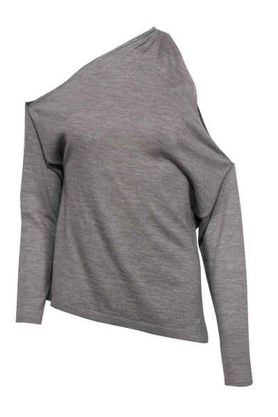 Current Boutique-Dion Lee - Gray Wool One-Shoulder Sweater Sz 2