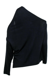 Current Boutique-Dion Lee - Navy Wool One-Shoulder Sweater Sz 2