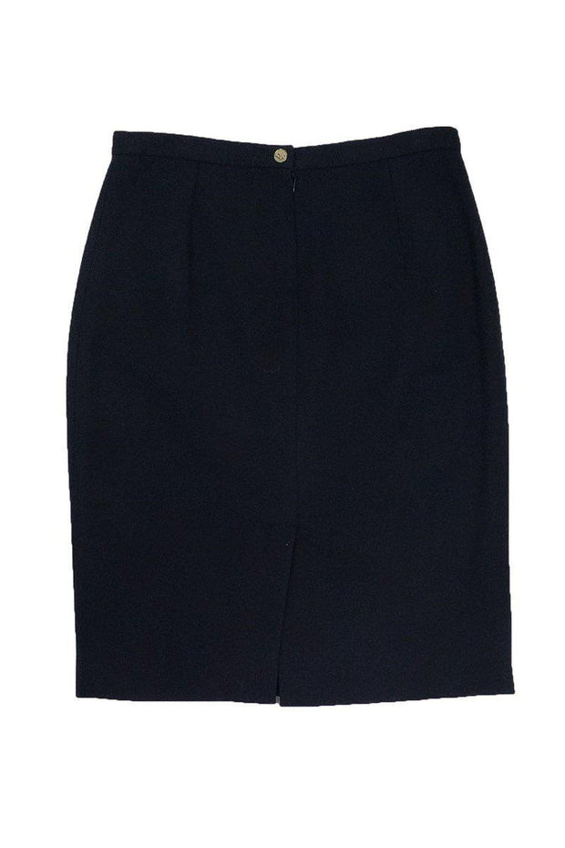 Current Boutique-Dolce & Gabbana - Navy Pencil Skirt Sz 10