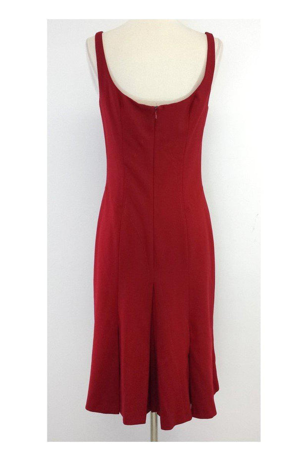 Current Boutique-Dolce & Gabbana - Red Wool Blend Sleeveless Dress Sz 10