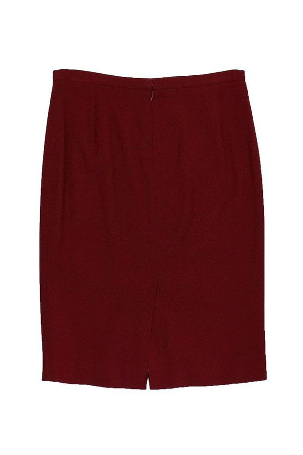 Current Boutique-Dolce & Gabbana - Wool Burgundy Skirt Sz 10