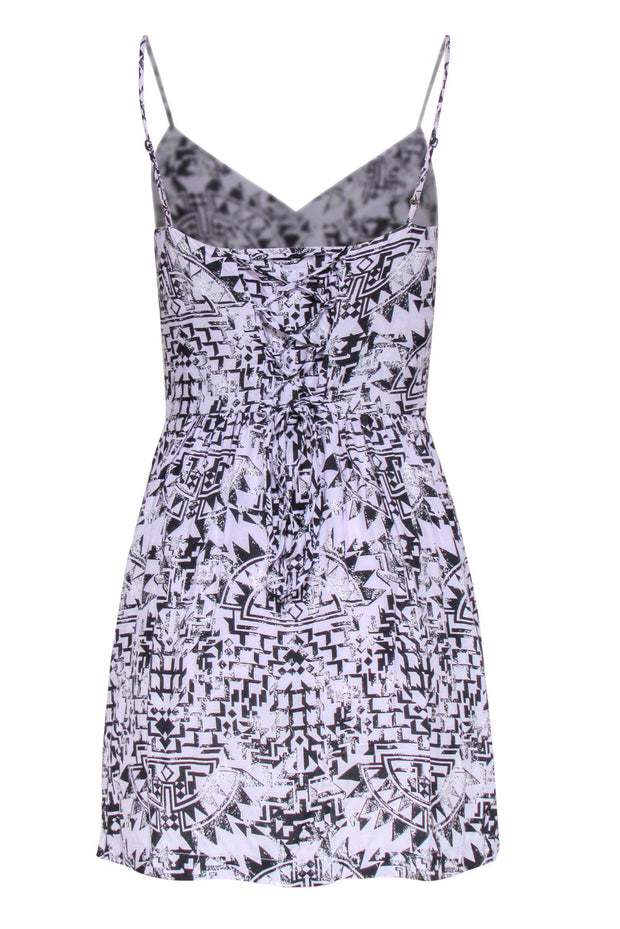 Current Boutique-Dolce Vita - Lavender & Black Aztec Print Button-Up Sundress Sz S