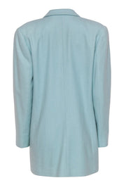 Current Boutique-Doncaster - Blue Buttoned Longline Blazer Sz 12